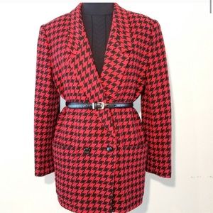 Vintage houndstooth blazer